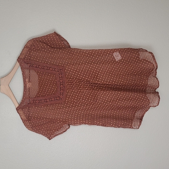 Meadow Rue from Anthro Silk Grasslands Polka Dot Top - Picture 9 of 11